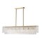 Z-Lite Glacier Linear Chandelier, 7-Light, 11.75 In.W x 53.5 In.L x 11.5 In.H, Modern Gold/Clear 1943-53L-MGLD - alternate 1